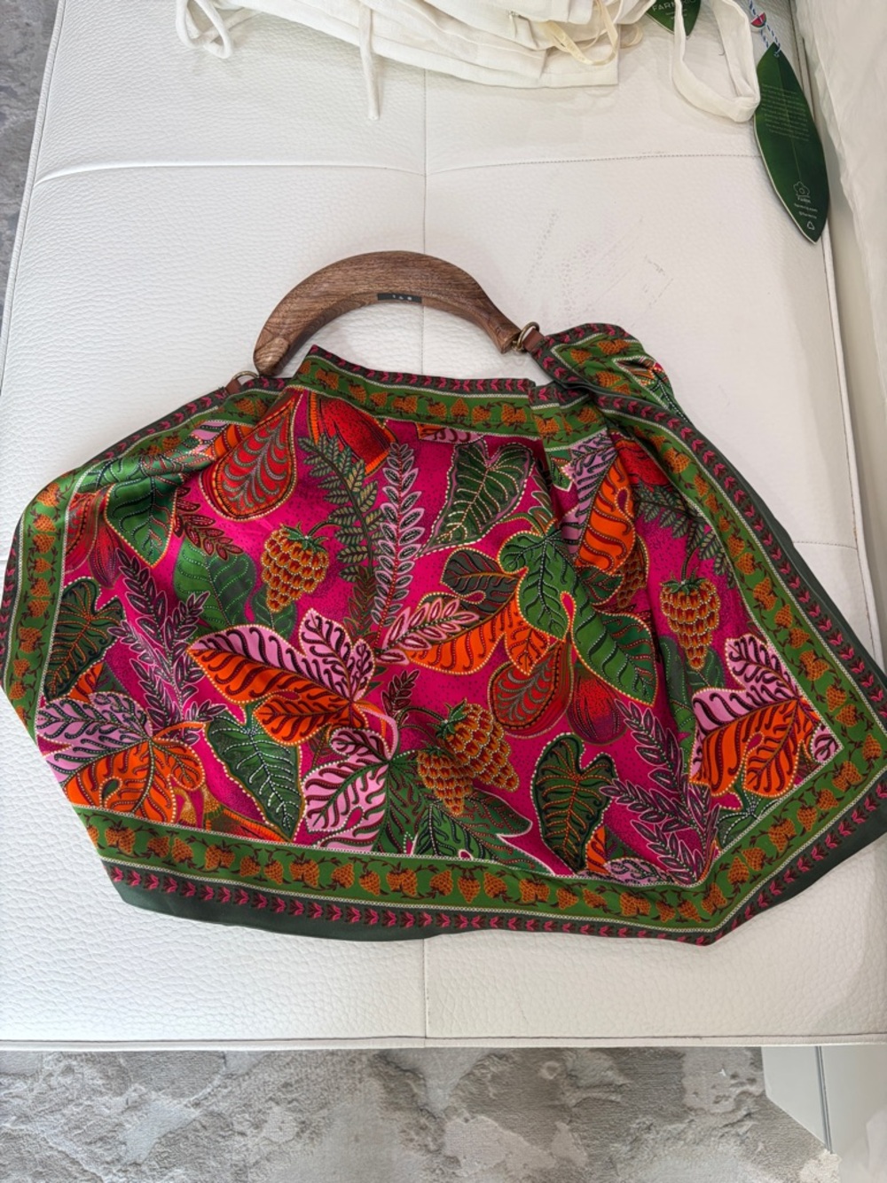 Scarf Tote Bag by Farm Rio - Picture 5 of 10